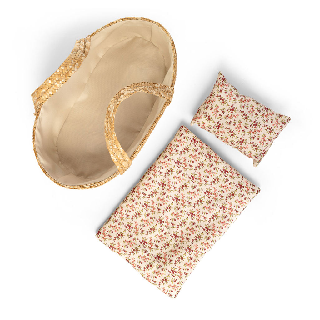 Doll Basket & Bedding Set - 50cm