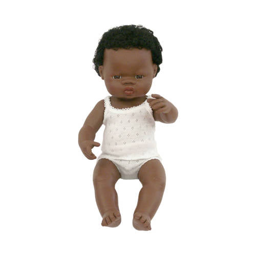 Baby Doll with Hair - Aboriginal Boy 38cm - Educating Kids