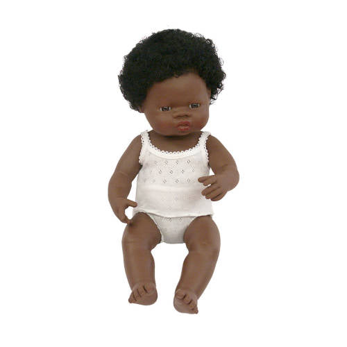 Baby Doll with Hair - Aboriginal Girl 38cm - Educating Kids