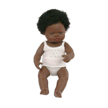 Baby Doll with Hair - Aboriginal Girl 38cm - Educating Kids
