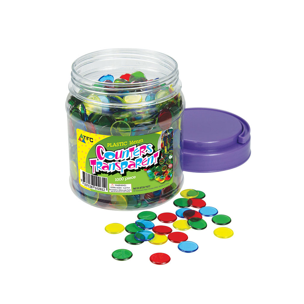 Counters 16mm Trans - 1000pc