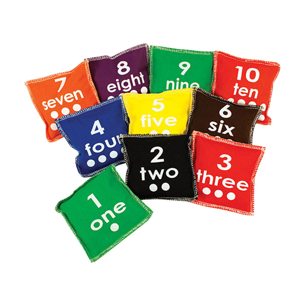 Bean Bags Number - 10pc - 10cm