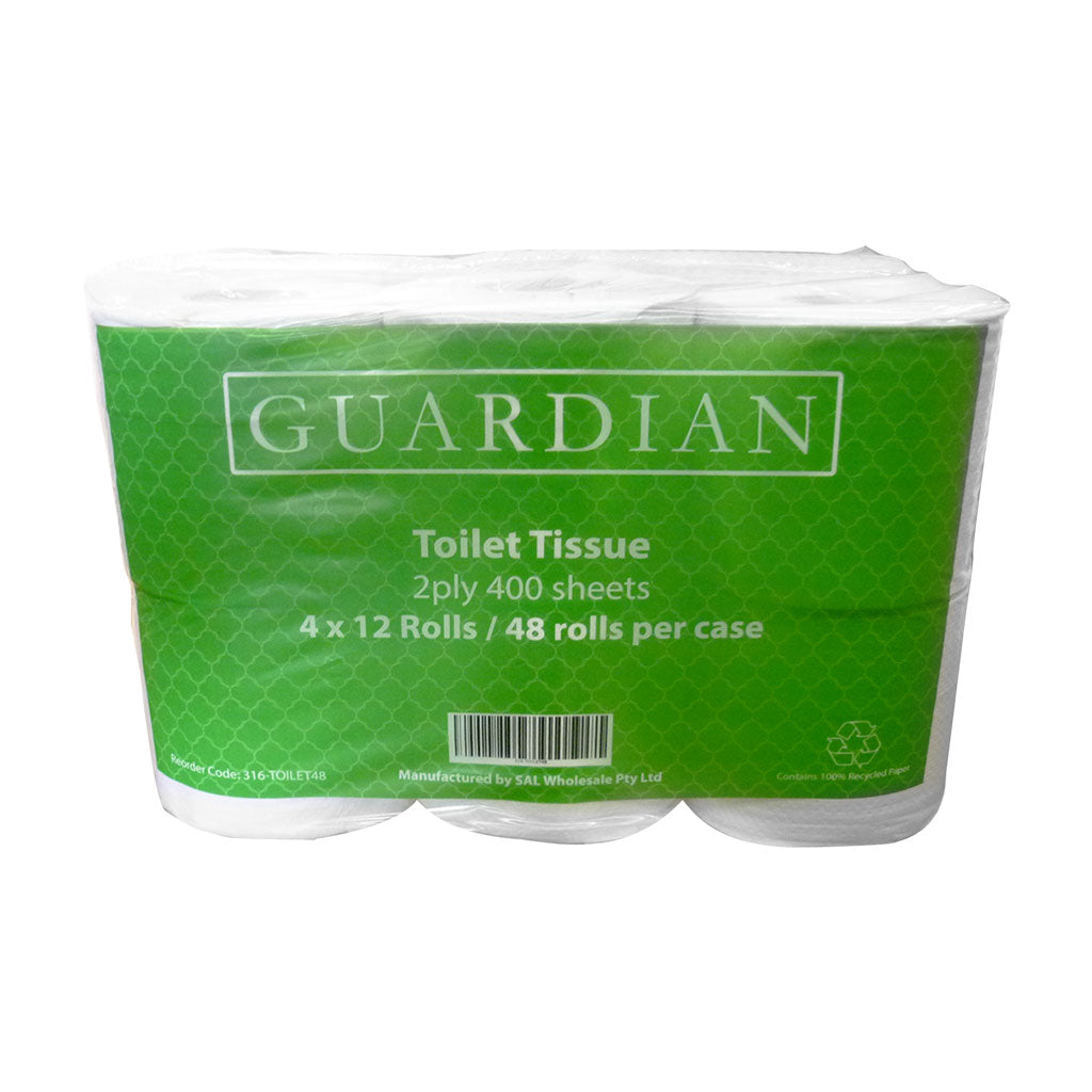 Guardian 2 Ply Toilet Paper 400 Sheets  - 48 pk