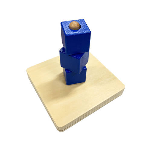 Cubes on Vertical Dowel