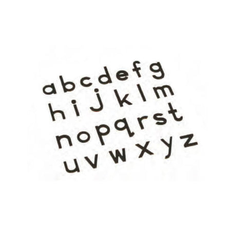 Small Wooden Alphabet Lowercase Standard Blk - Educating Kids