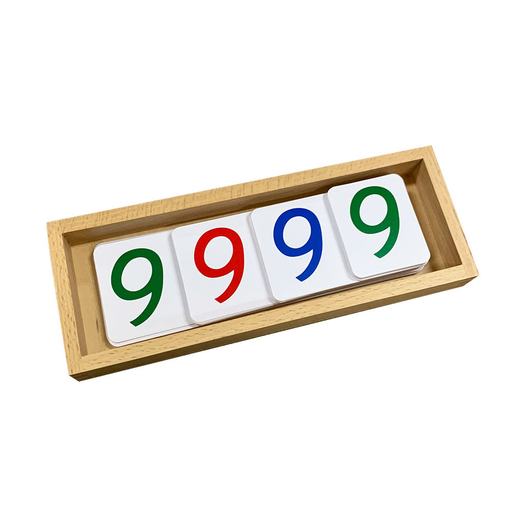 PVC Number Cards Large with Box  1-9000