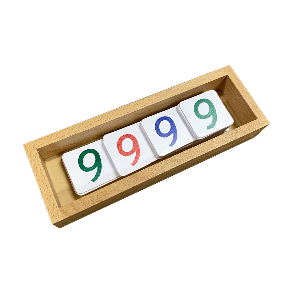 PVC Number Cards Small with Box 1-9000