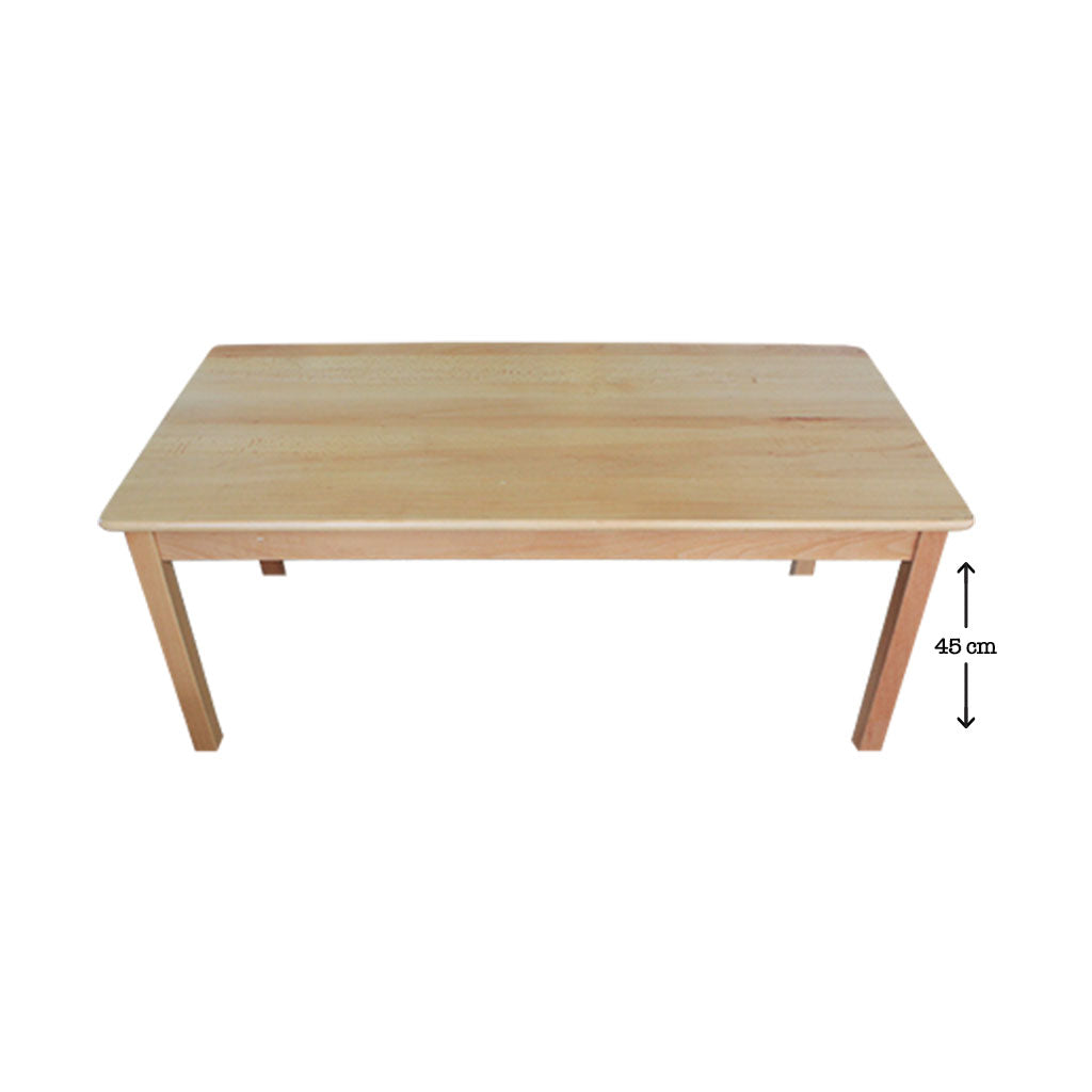 Hardwood Rectangle Table 45 cm