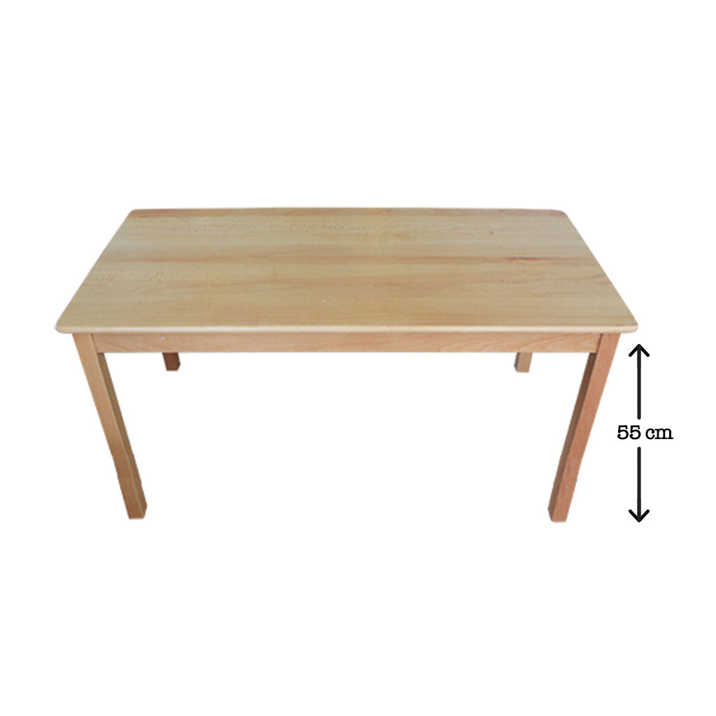 Hardwood Rectangle Table 55 cm
