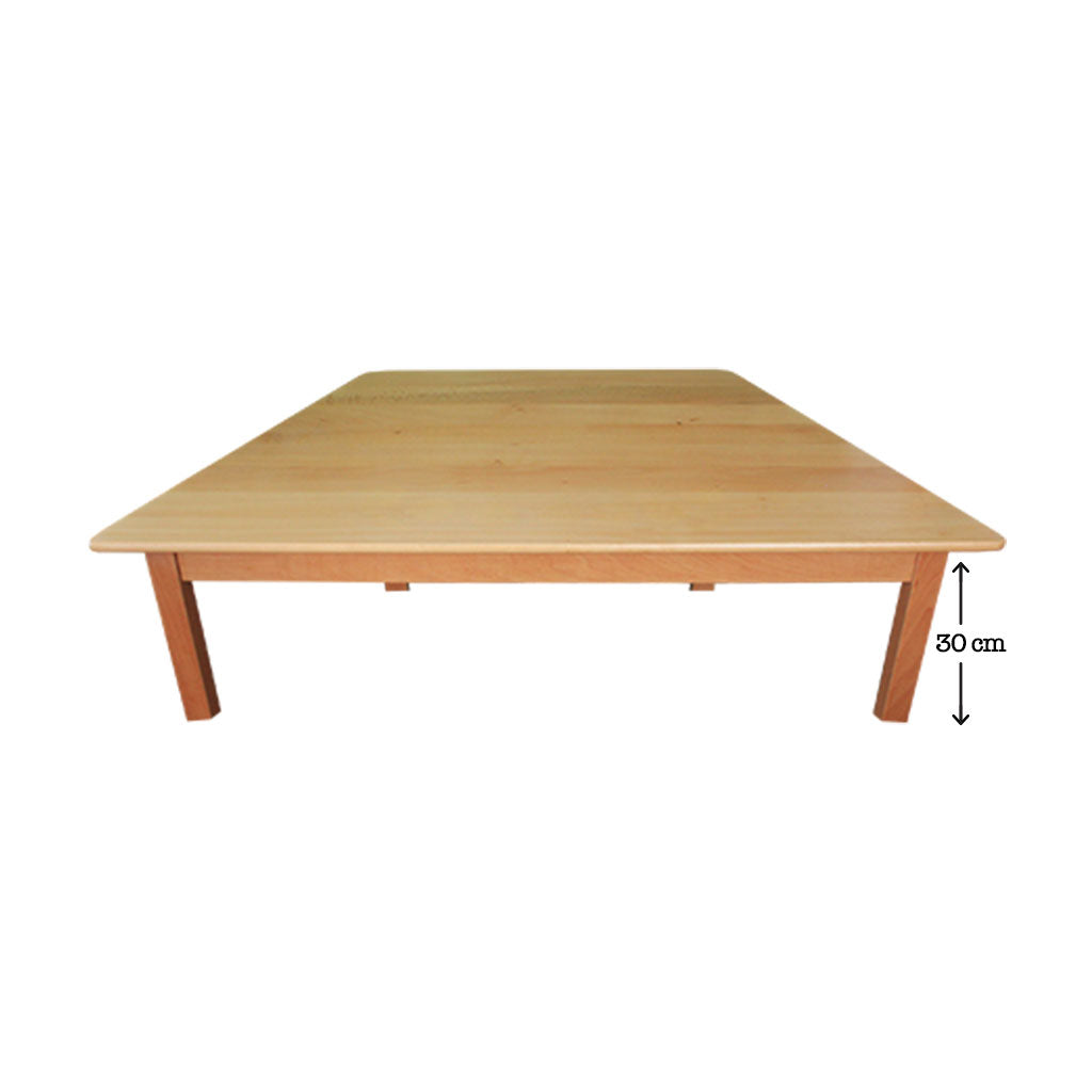 Hardwood Trapezoid Table 30 cm