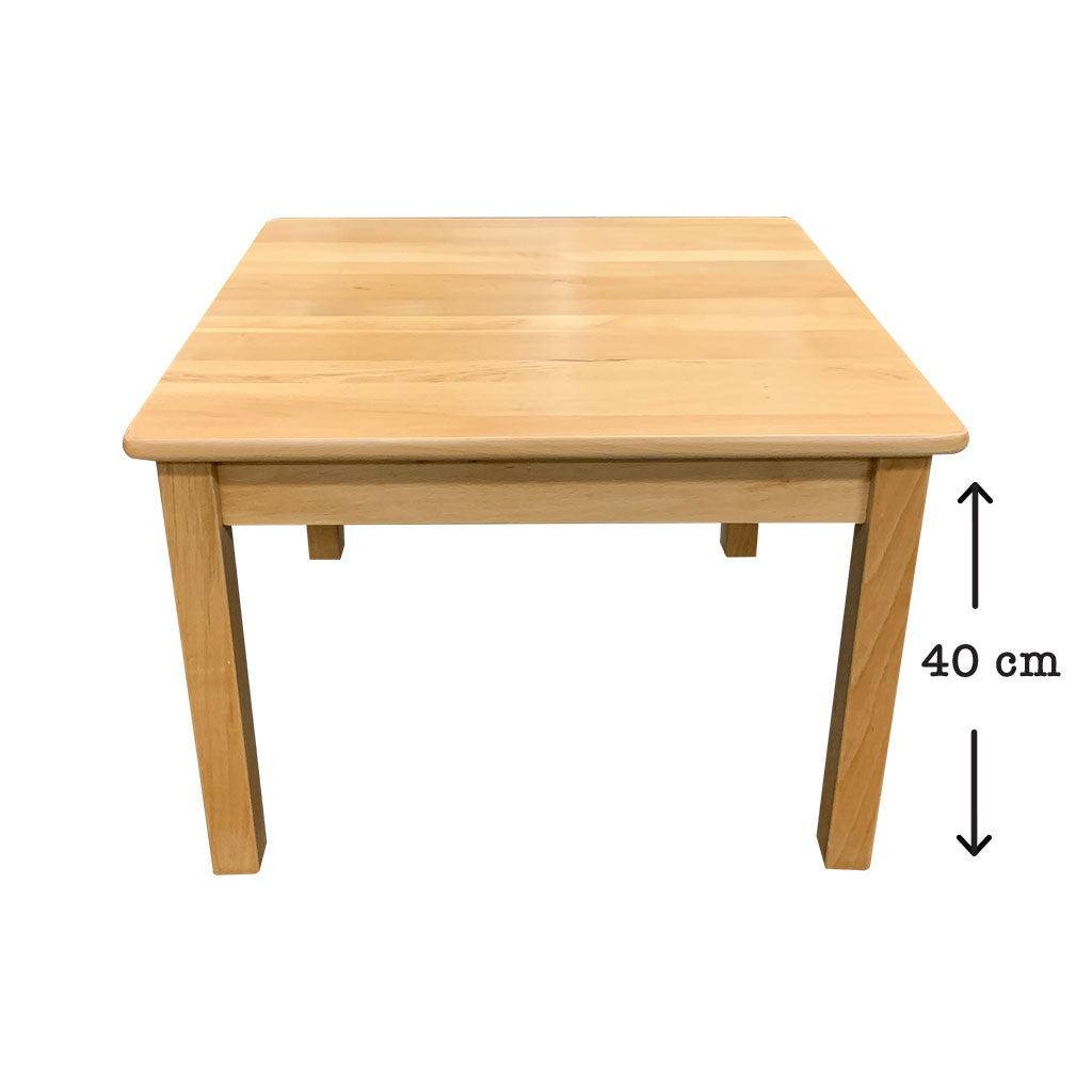 Hardwood Small Square Table 40 cm