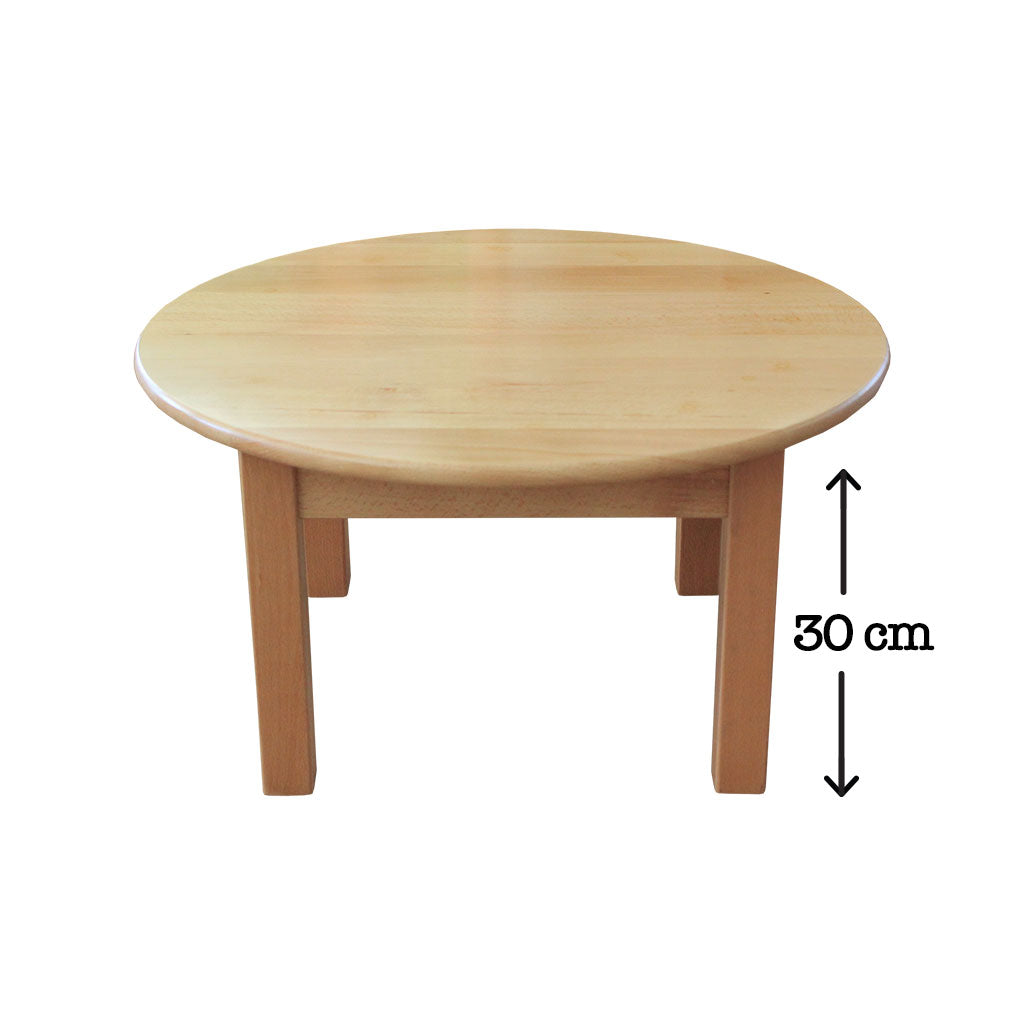 Hardwood Small Round Table 30 cm