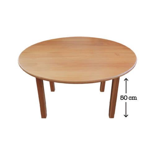 Hardwood Large Round Table 50 cm - Educating Kids