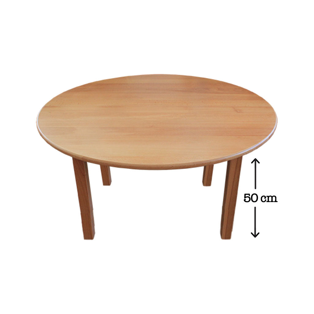 Hardwood Large Round Table 50 cm