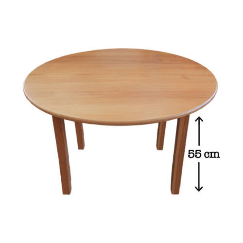 Hardwood Large Round Table 55 cm - Educating Kids