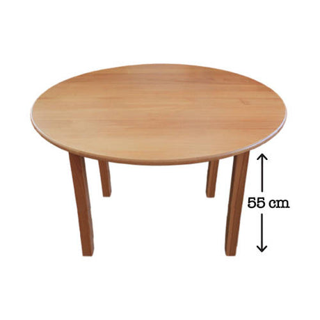 Hardwood Large Round Table 55 cm - Educating Kids