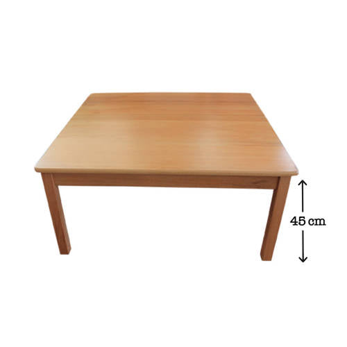 Hardwood Large Square Table 45 cm - Educating Kids