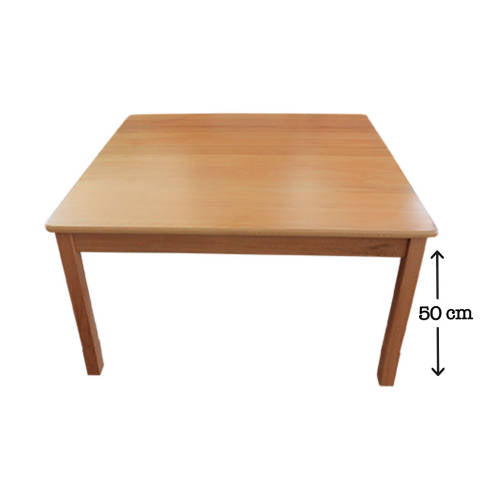 Hardwood Large Square Table 50 cm - Educating Kids