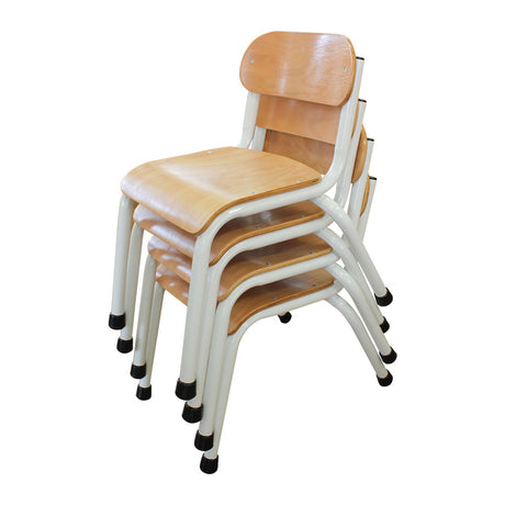 319-AA003WH Metal and Timber Chair White 30cm - Set of 4.jpg