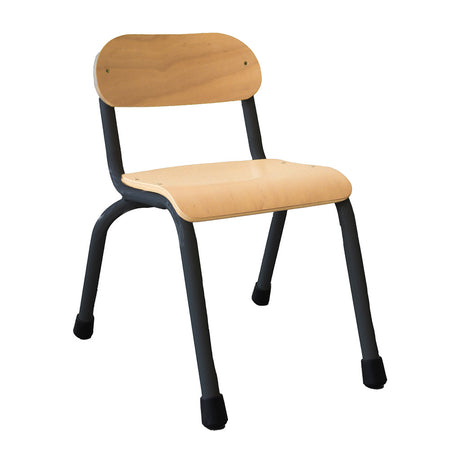 Metal & Timber Chair Charcoal Leg - Set of 4 - 32cm