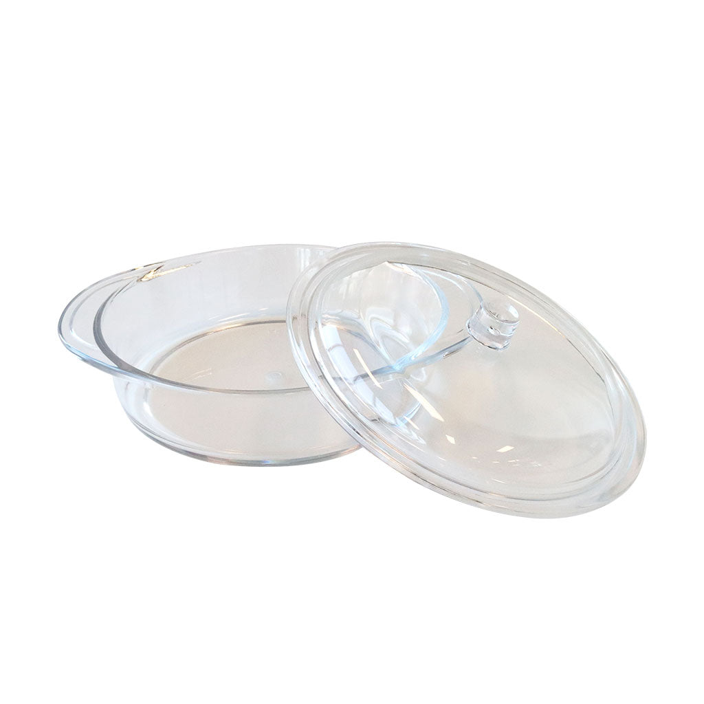 Clear Serving Bowl with Lid - 1.7L
