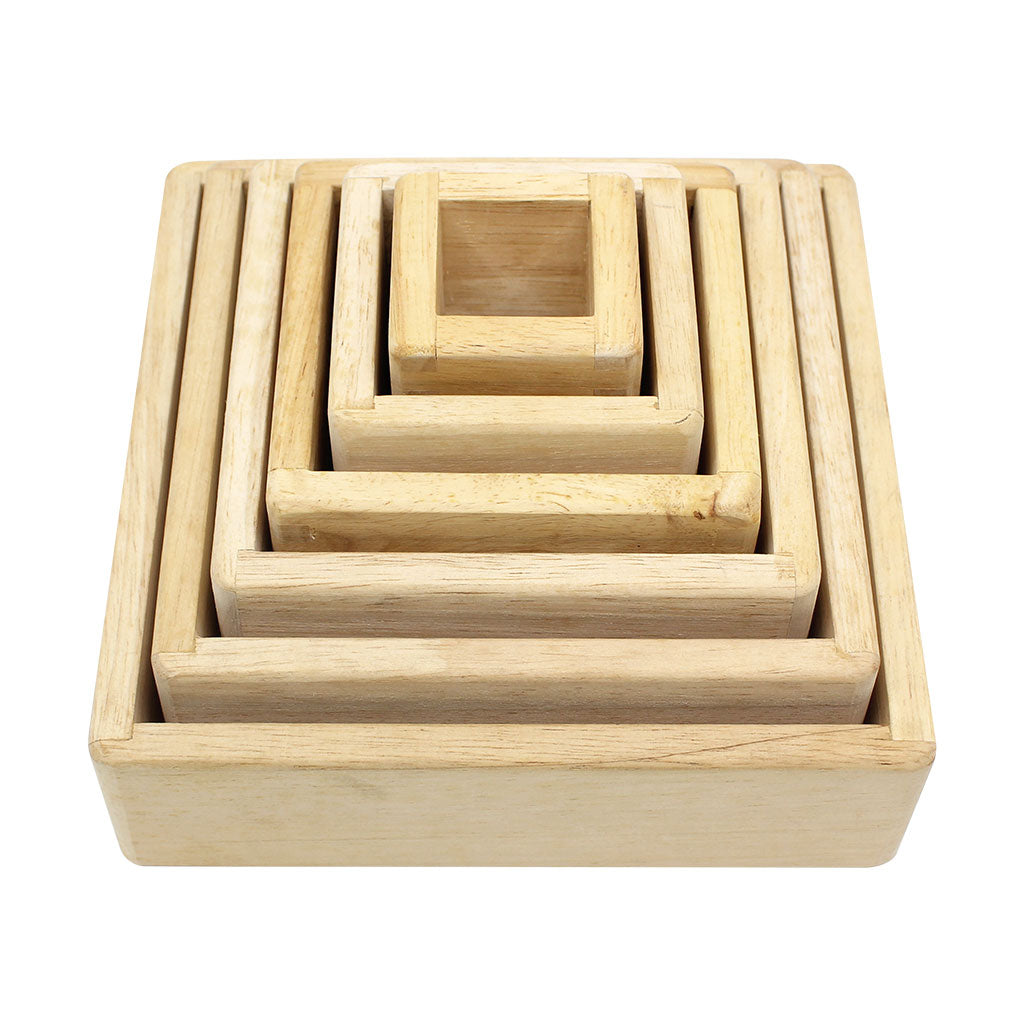 Square Rainbow Pyramid - 6pc