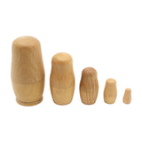 Wooden Babushka Stacking Dolls - 5pc