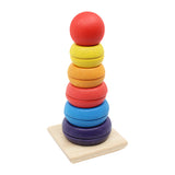 Coloured Wooden Stacking Tower