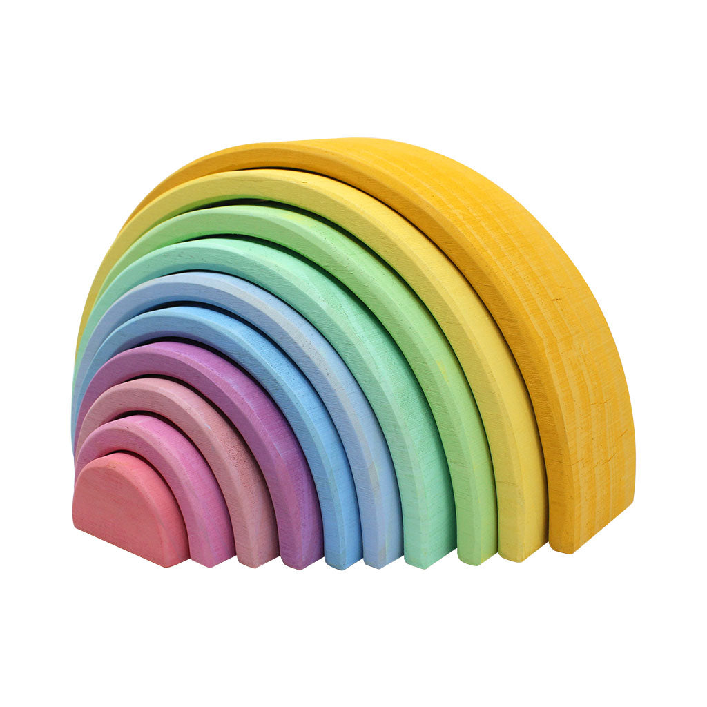 Wooden Rainbow - Pastel