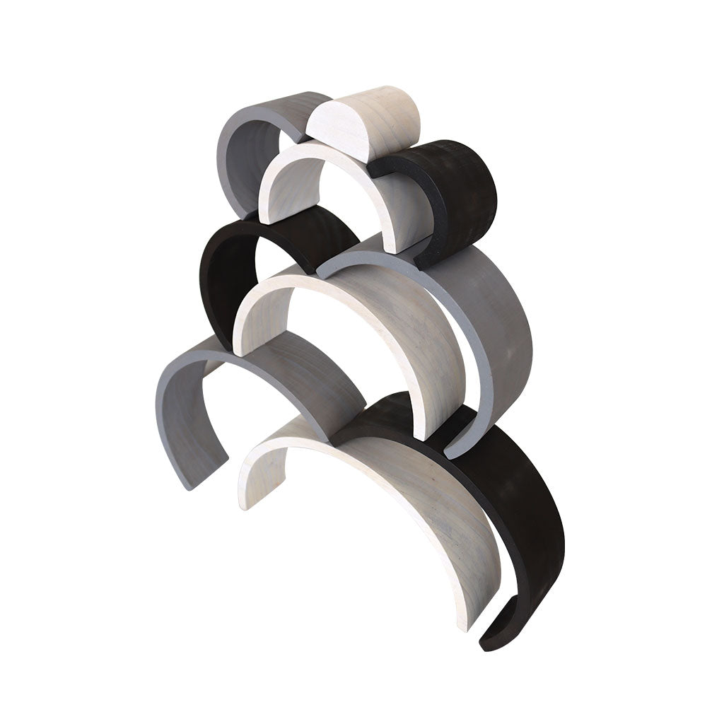 Wooden Rainbow - Achromatic