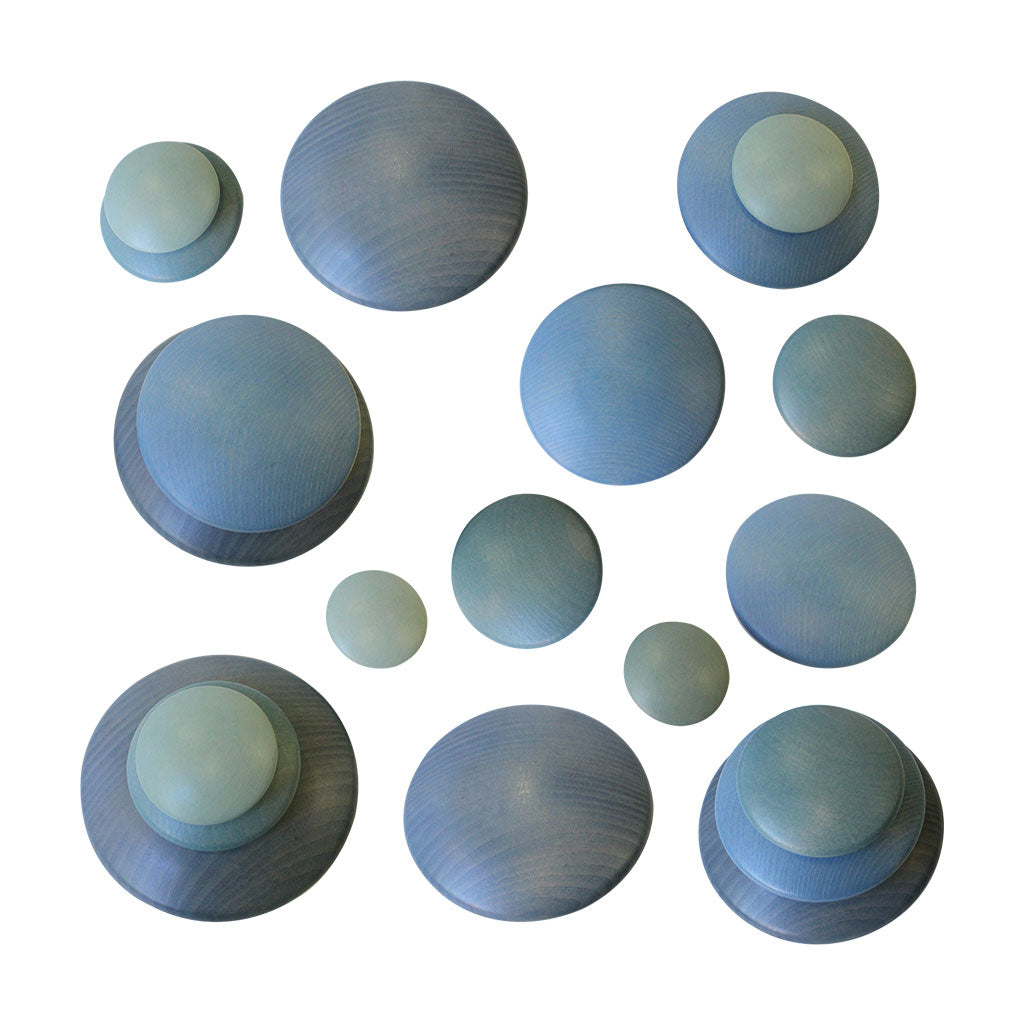 Wooden Pebbles Coloured - 20pc