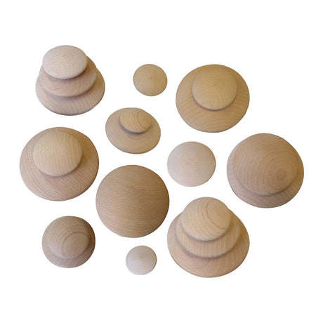Wooden Pebbles Natural - 20pc
