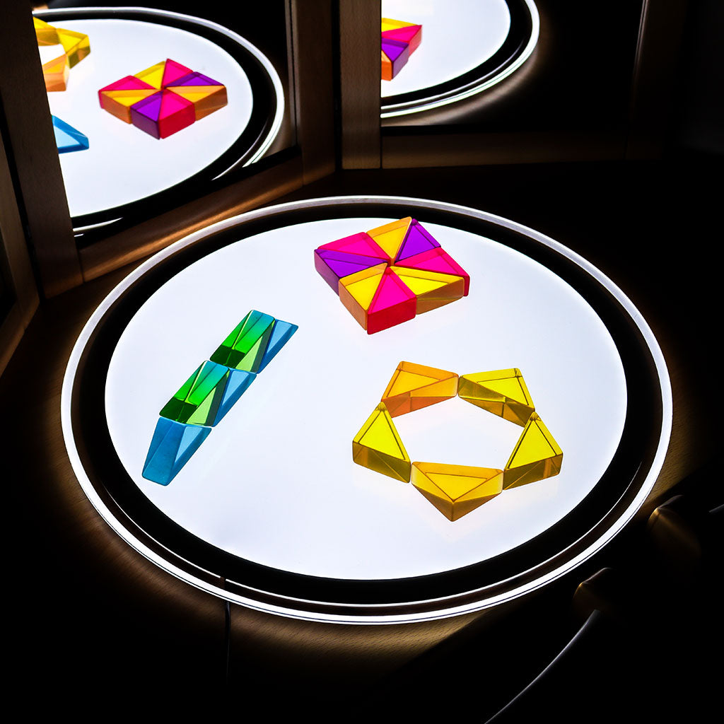 Round Light Panel Silver - V2