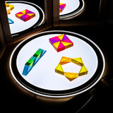 Round Light Panel Silver - V2