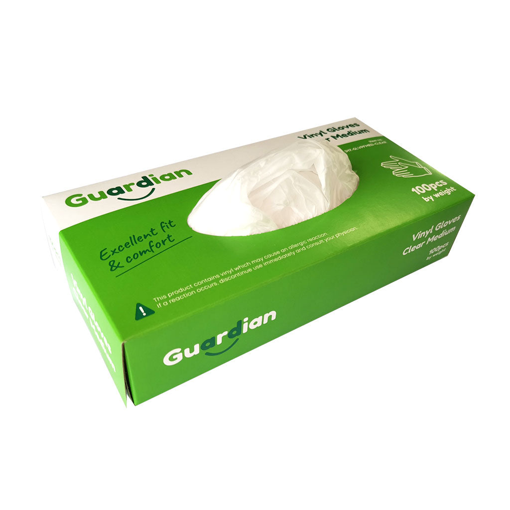 Clear Vinyl Gloves Medium - Pack of 100
