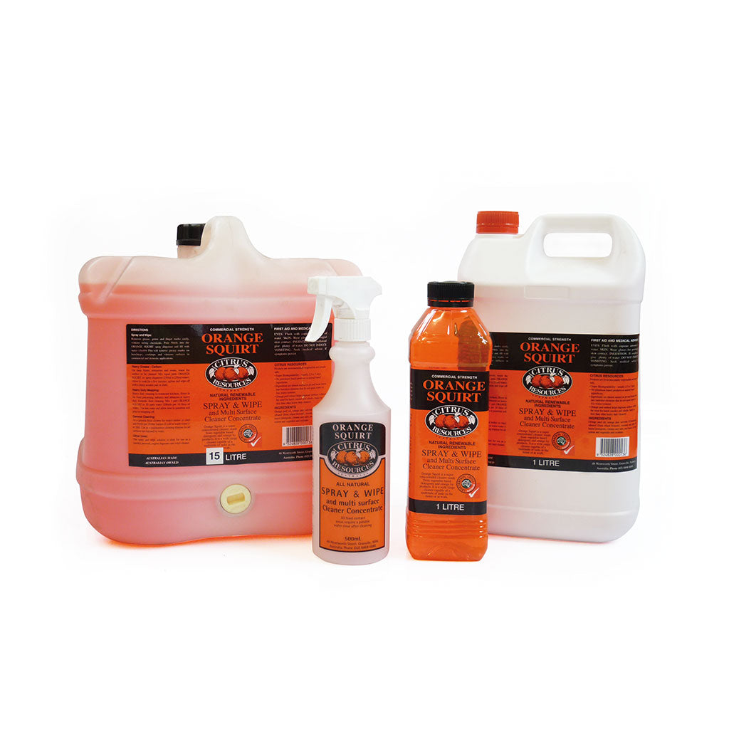 Orange Squirt Bottle Dispenser