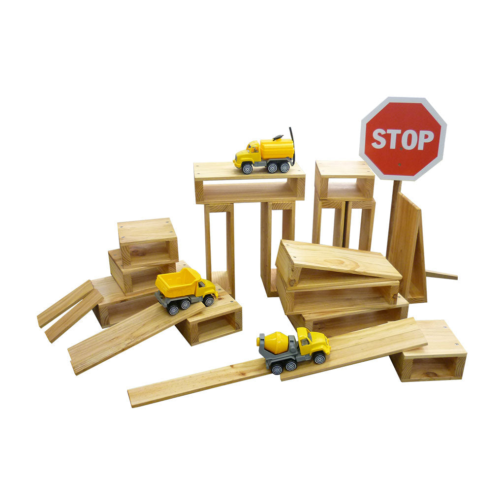 Large Outdoor Timber Blocks - 26pc