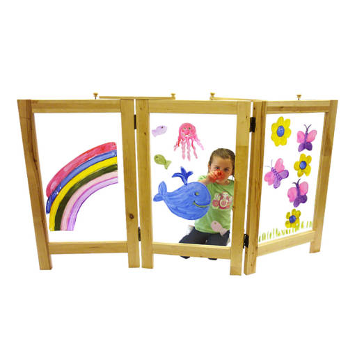 3 Panel See Through Divider