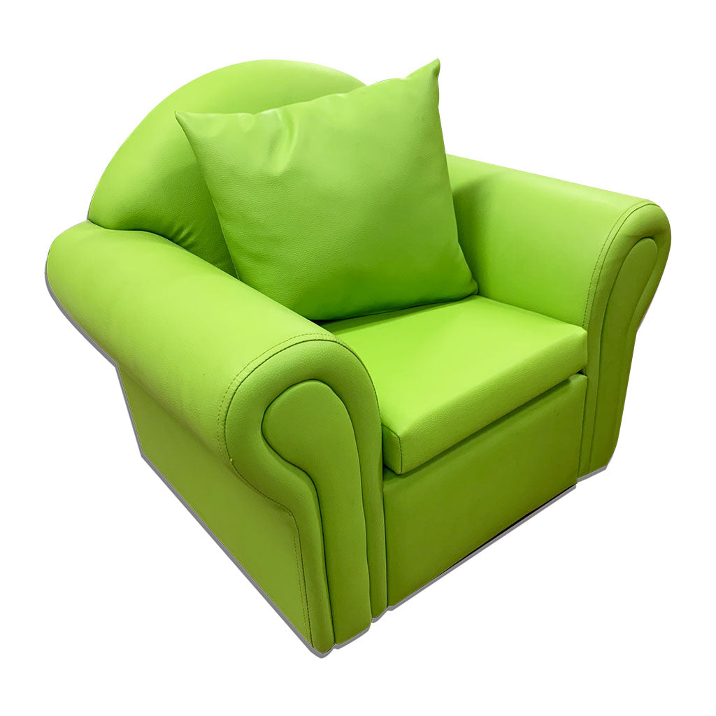 Armchair Sofa - Green Vinyl - 59cm