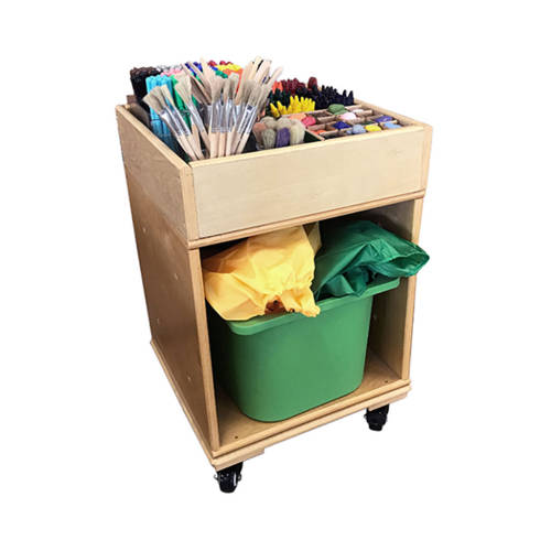 Single Cube Tray with Castors - 38cm - Educating Kids