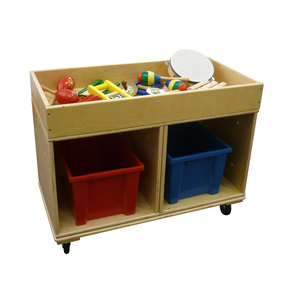 Double Cube Tray with Castors - 76x38cm