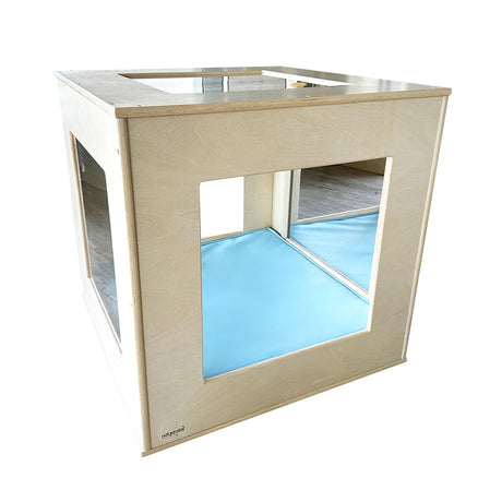 Vinyl Floor Cushion - Sky Blue 75cm