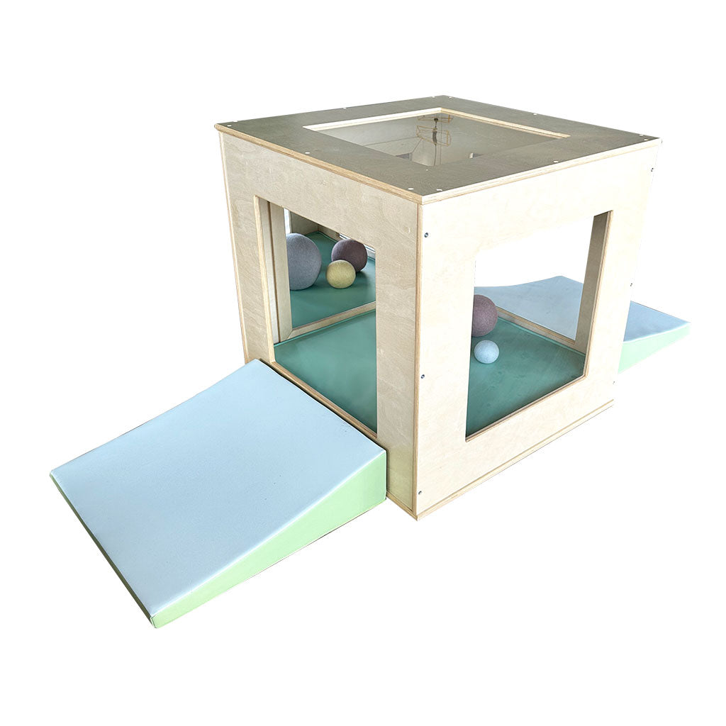 Vinyl Floor Cushion - Mint Green 75cm