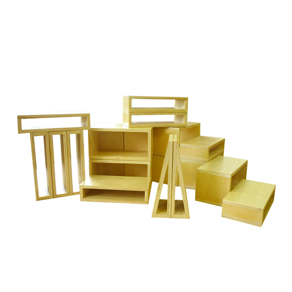 Indoor Timber Blocks - Small - 19pc