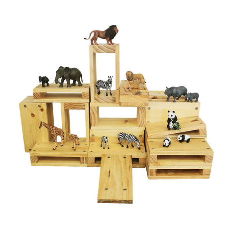 Outdoor Timber Blocks -Small - 19pc