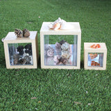 Mirrored Nestled Cubes - Set of 3
