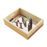 Mirrored Timber Trays - Set of 4