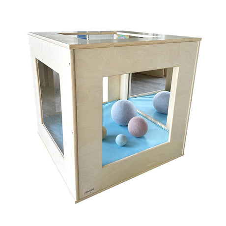 Window Play Cube with Sky Blue Cushion
