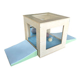 Window Play Cube with Sky Blue Cushion