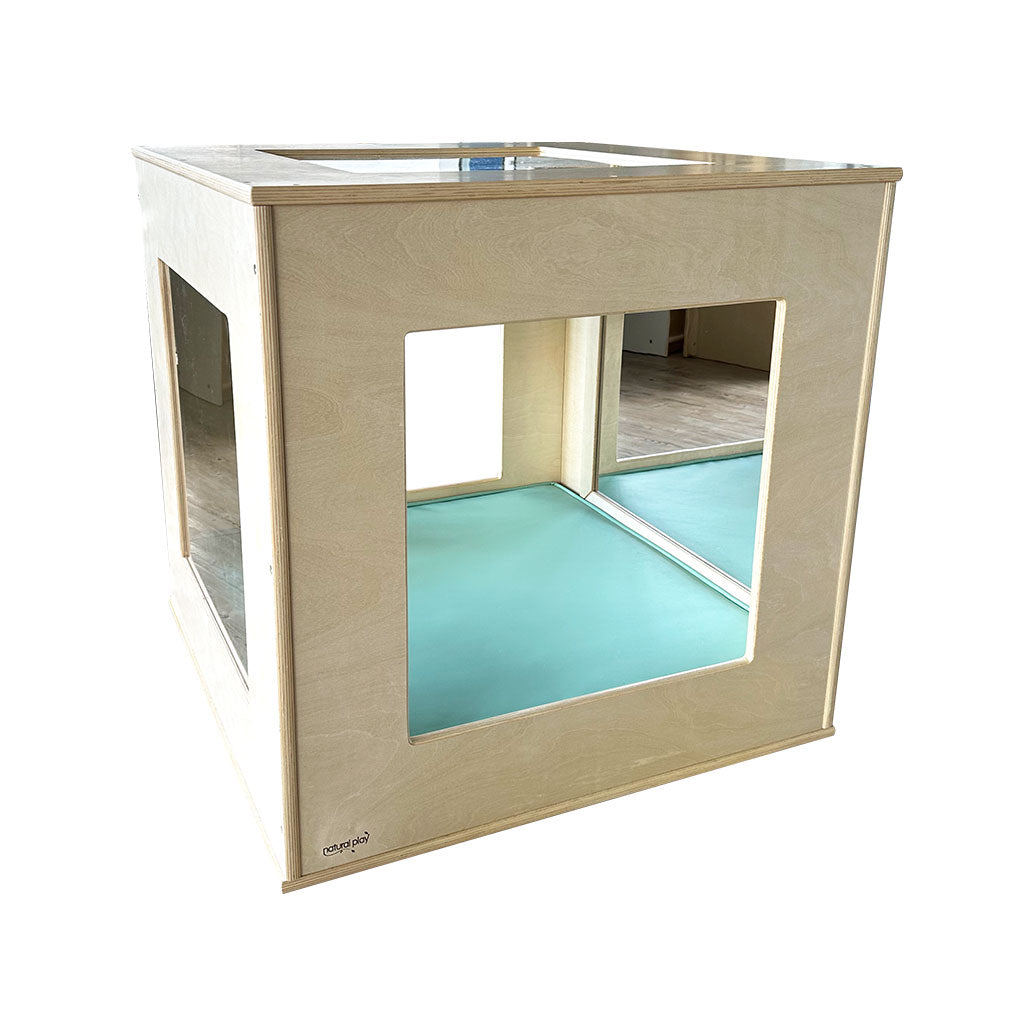 Window Play Cube with Mint Green Cushion